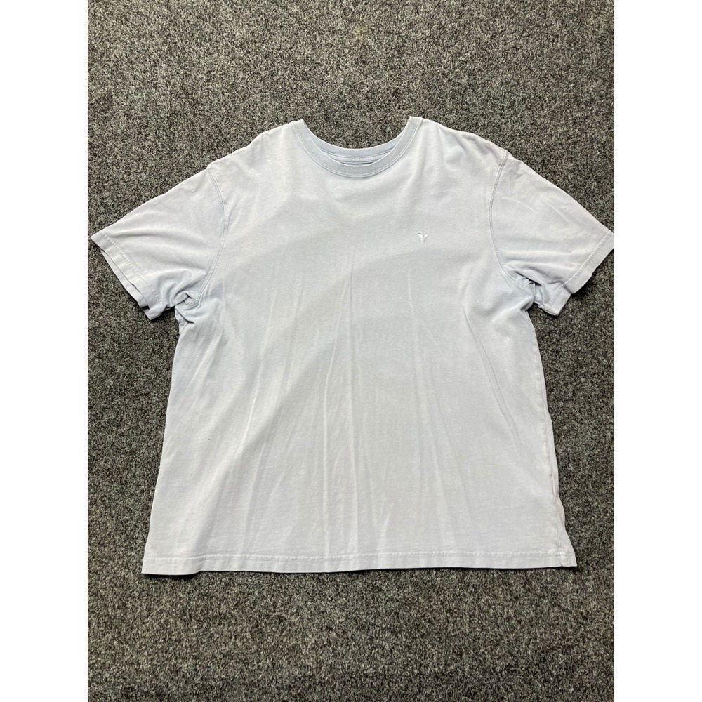 American Eagle Super Soft Standard Fit T-Shirt Light Blue Mens XL Short Sleeve
